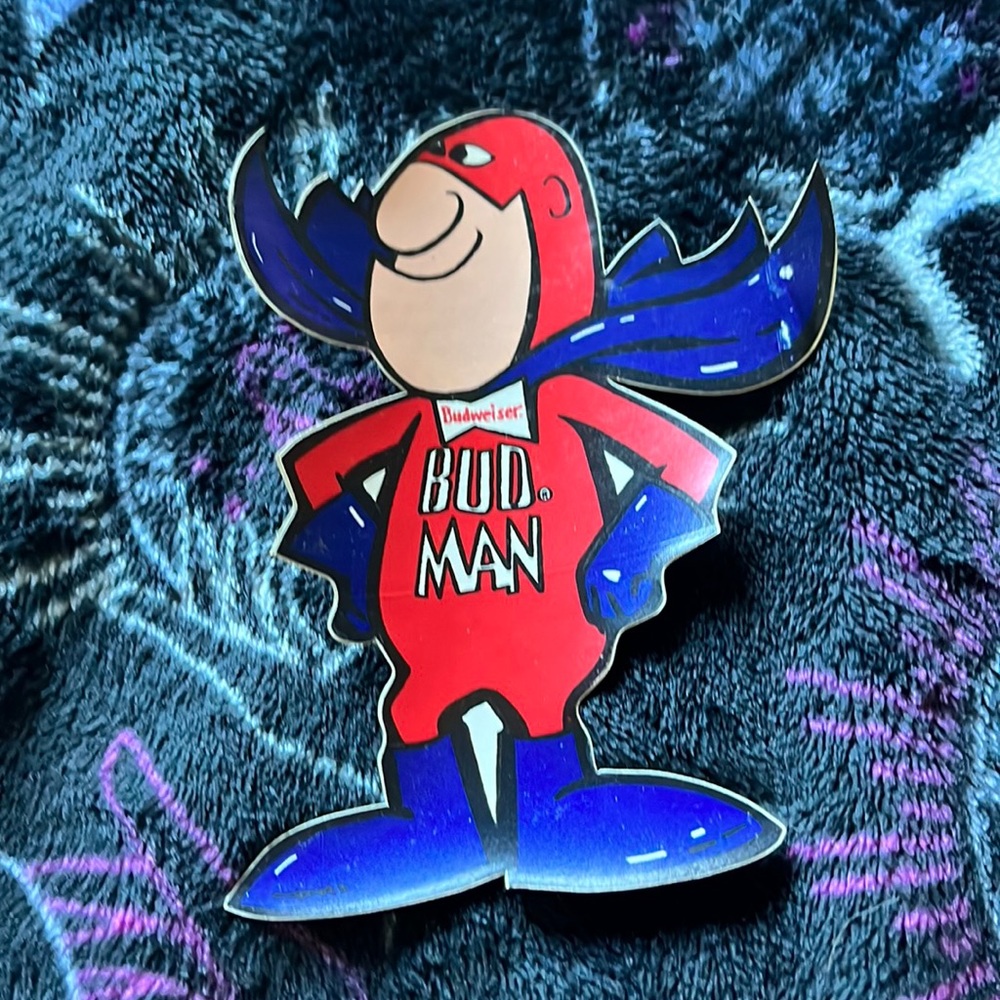 BUD MAN STICKER 70’s